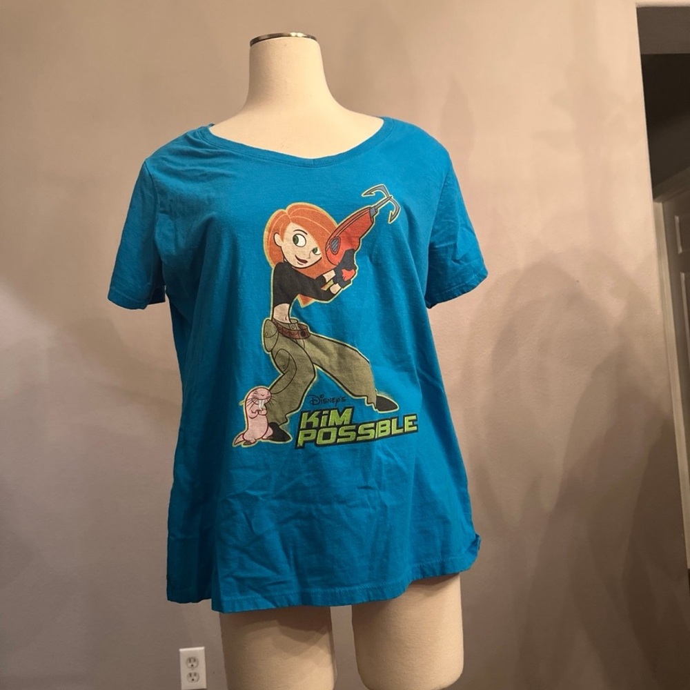 Disney Kim Possible Blue Graphic T-Shirt